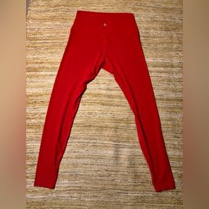 Lululemon leggings red Size 8
